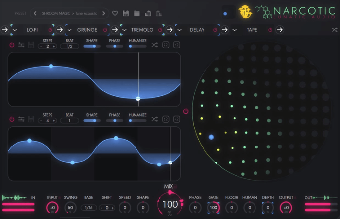 Lunatic Audio Narcotic GUI