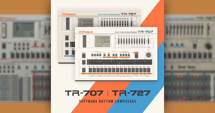 Roland Cloud TR 707 and TR 727