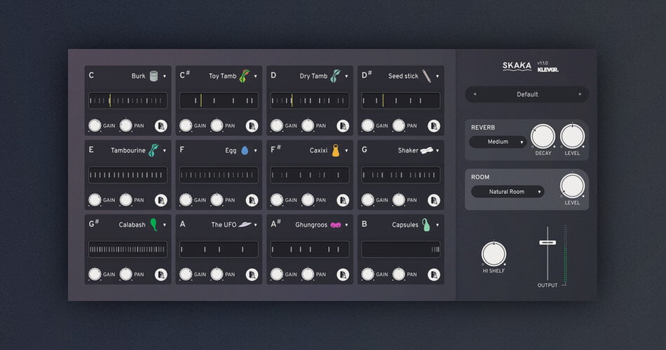 Klevgränd updates Skaka shaker percussion plugin with more sounds