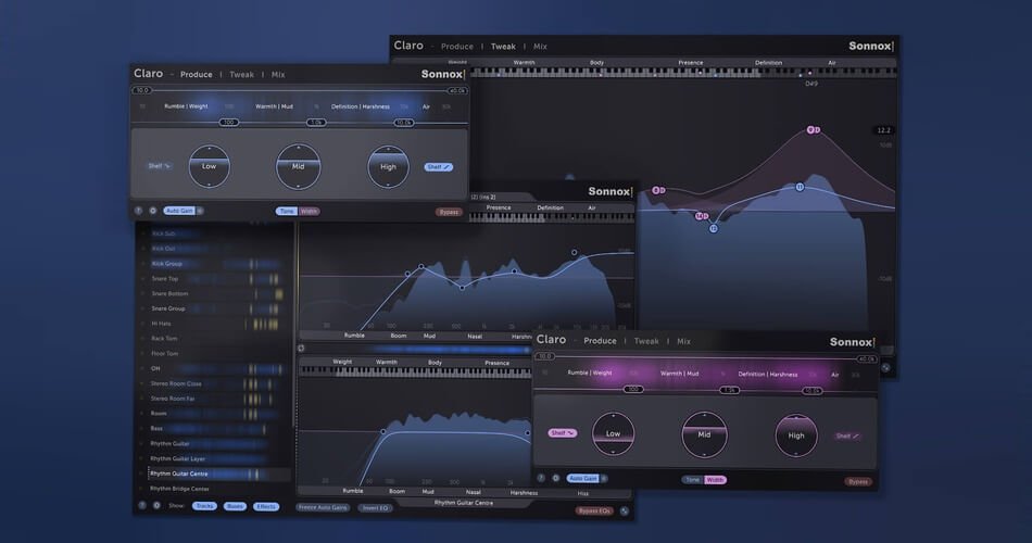 Sonnox launches Claro equalizer effect plugin with 3 distinct views