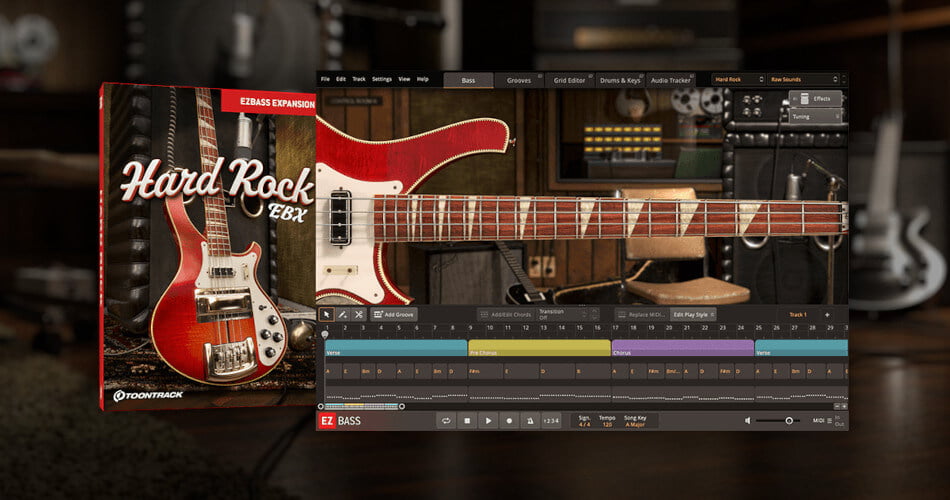 Toontrack launches Hard Rock EBX Expansion Pack for EZBass