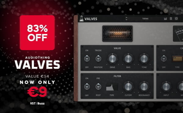 Save 83% on Valves vintage tube overdrive effect plugin