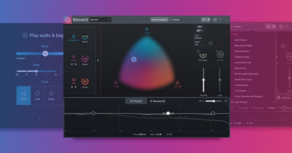 iZotope’s Neoverb intelligent reverb for music producers on sale for $29 USD