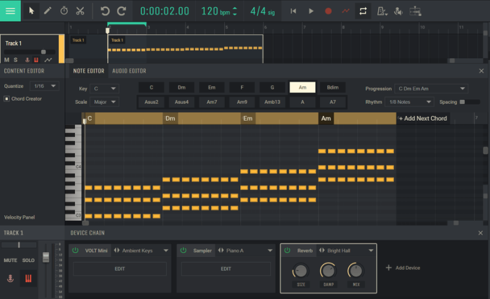 Amped Studio Chord Creator