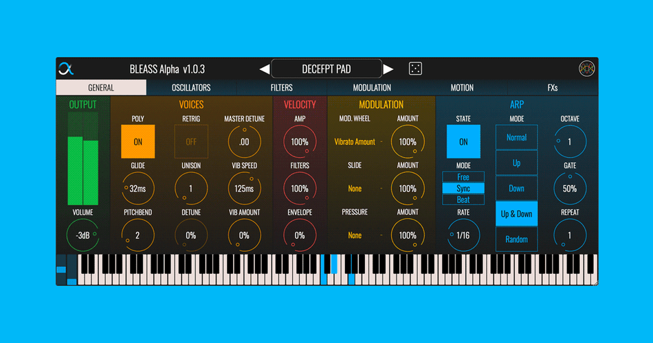 BLEASS launches Alpha Synthesizer versatile analog polyphonic synth