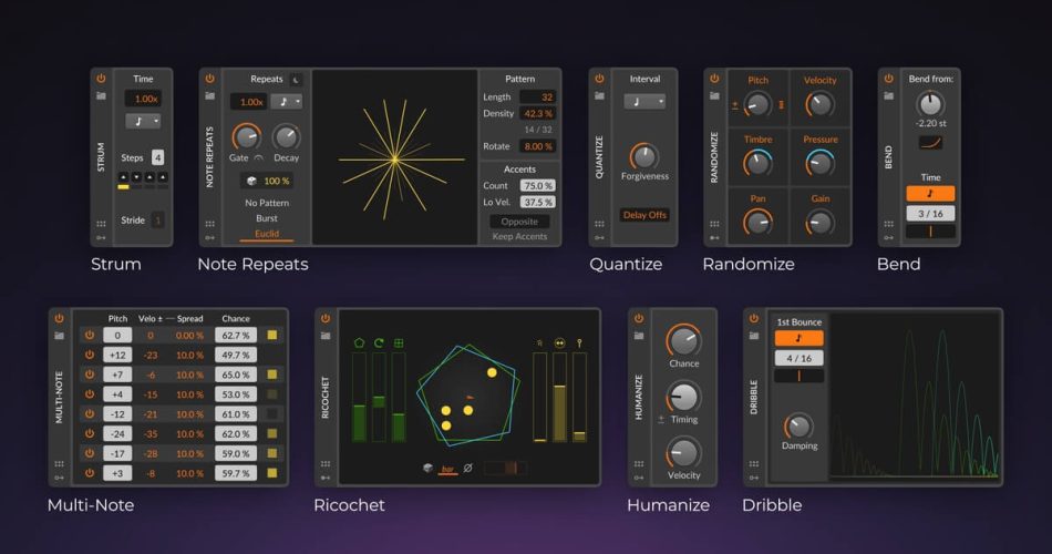 Bitwig Note Devices
