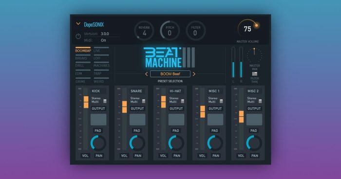 DopeSONIX Beat Machine 3 VST AU