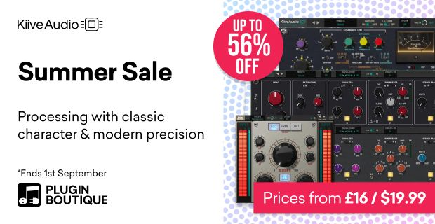 Kiive Audio analog modeled plugins on sale at up to 56% OFF