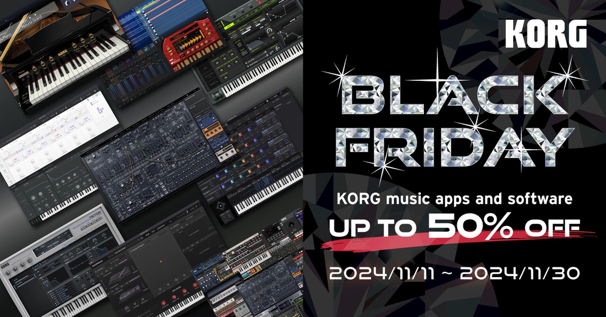 Korg Black Friday Sale: Up to 50% off music apps and software