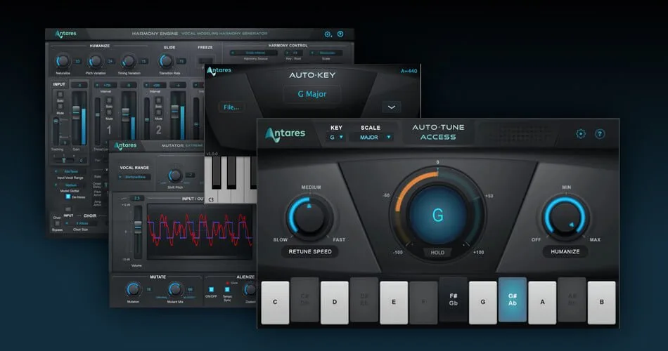 Save up to 70% on Antares Auto-Tune Access, Auto-Key, Harmony
