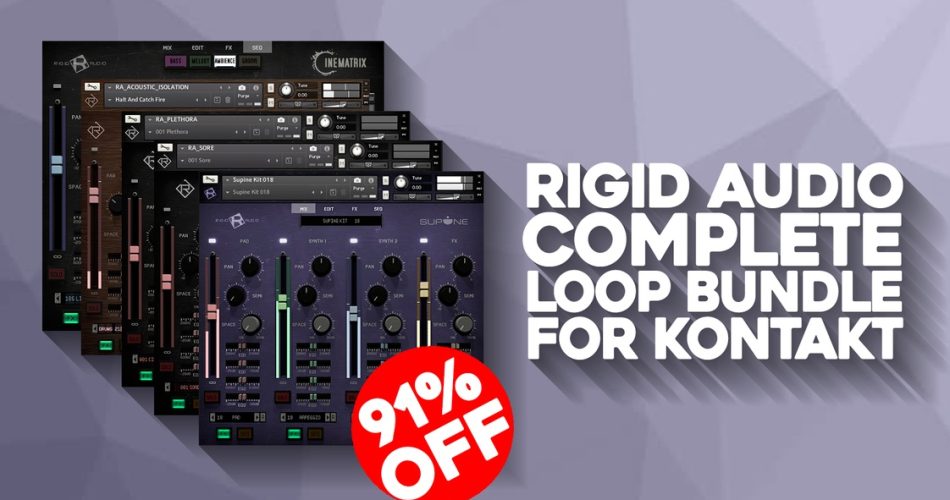 Complete Loop Bundle by Rigid Audio: 5 Kontakt instruments for $12 USD