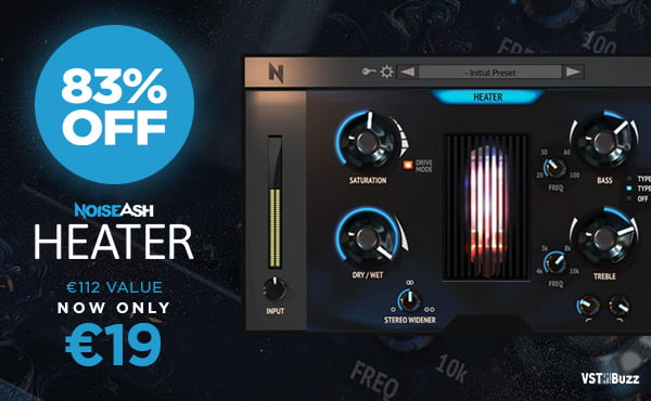 Save 83% on Heater analog-style saturation plugin by NoiseAsh