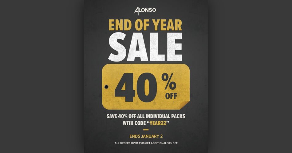 Alonso Sound End of the Year Sale: 40% OFF sound packs