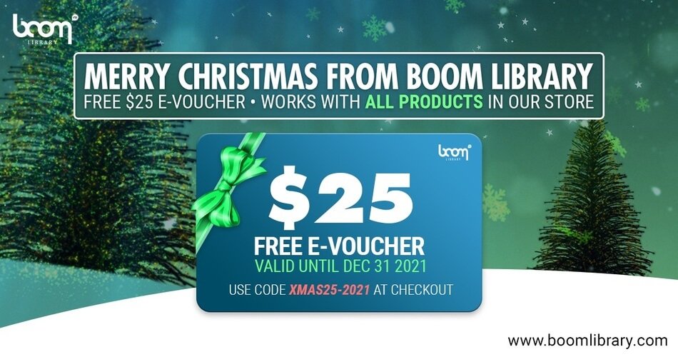 BOOM Library Christmas 25 USD voucher