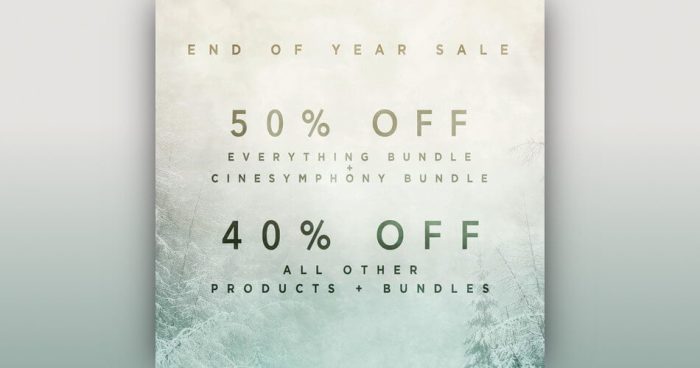 Cinesamples End of Year Sale