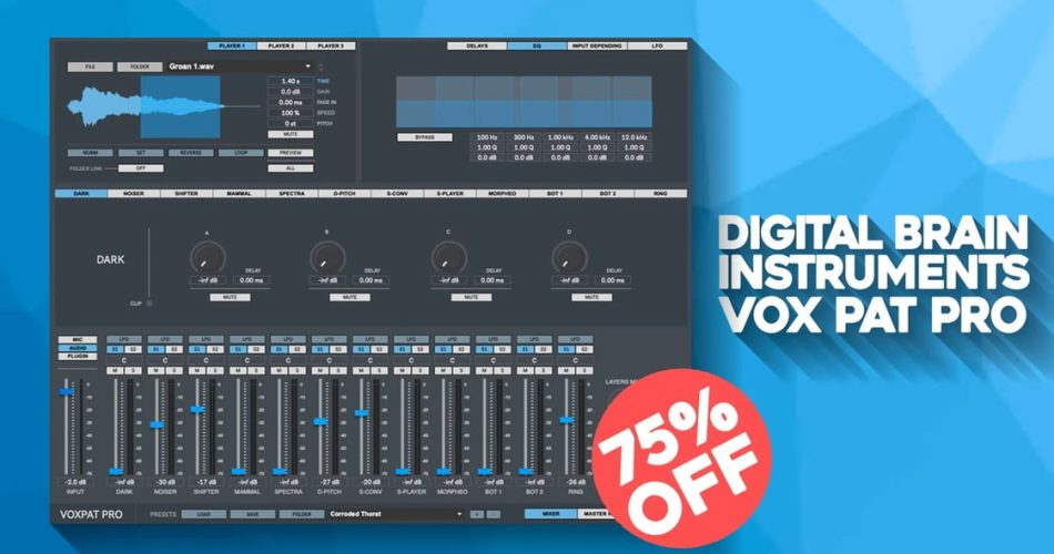 Save 75% on Voxpat Pro voice generator by Digital Brain Instruments
