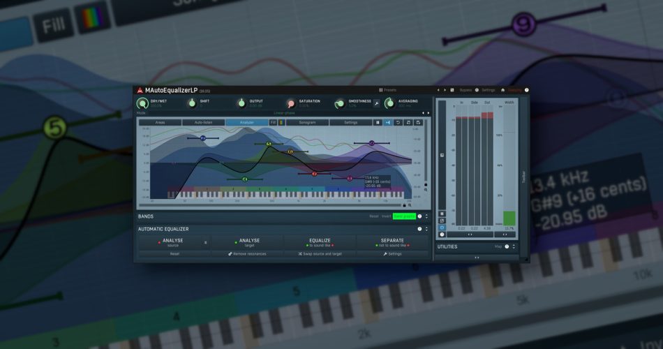 Save 50% on MAutoEqualizer mastering equalizer by Meldaproduction