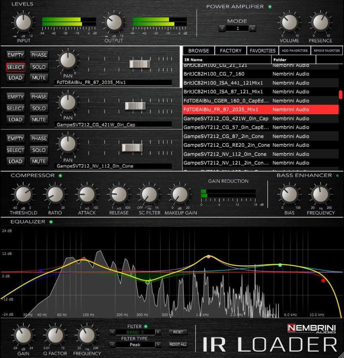 Nembrini Audio IR Loader GUI