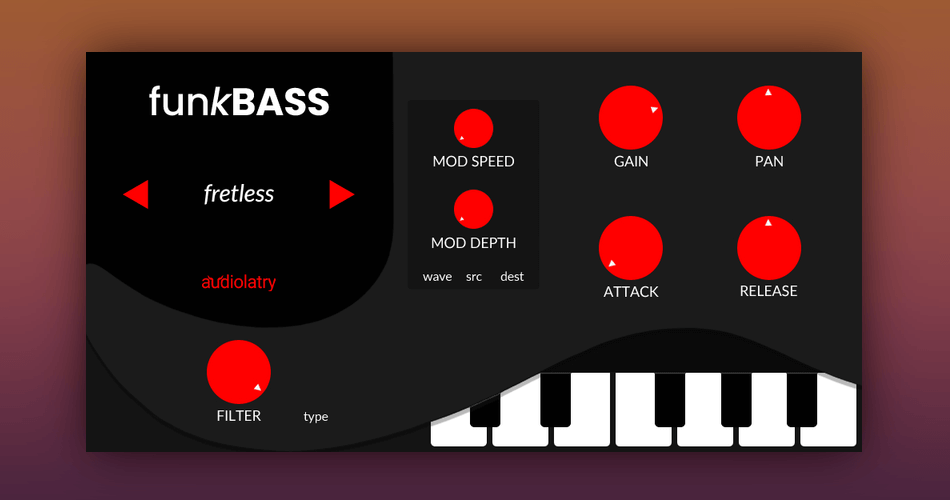 FunkBass: Free virtual bass instrument plugin by Audiolatry