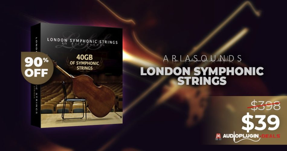 Save 90% on London Symphonic Strings by Aria Sounds, now $39 USD