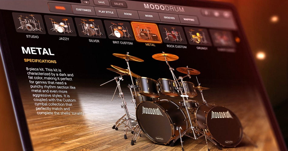 IK Multimedia Modo Drum 1.5 update (metal kit)