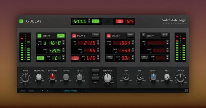 SSL X Delay Plugin