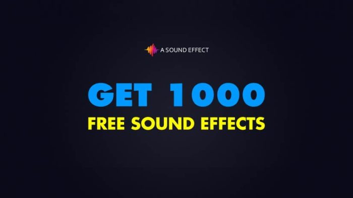 A Sound Effect Giveaway