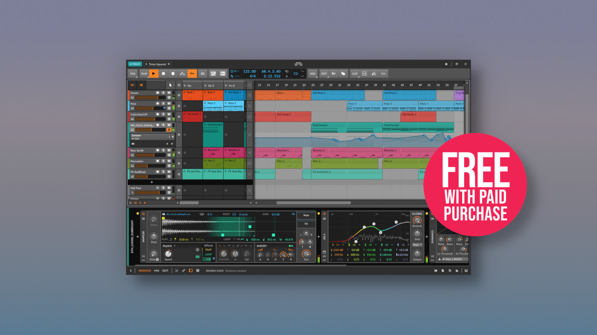Bitwig Studio 8-Track FREE with purchase at Plugin Boutique