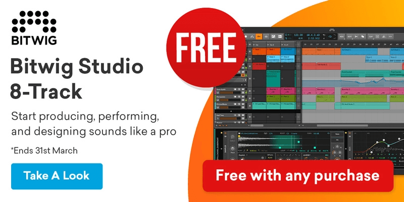 Bitwig Studio 8 Track free with purchase
