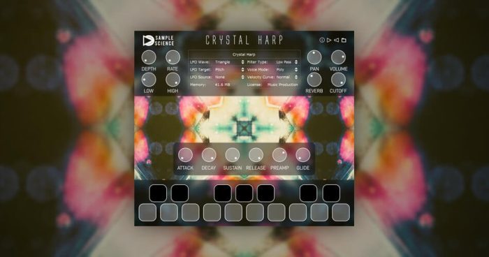 SampleScinece Crystal Harp