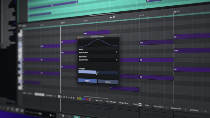 Waveform Pro 12 MIDI Randomize