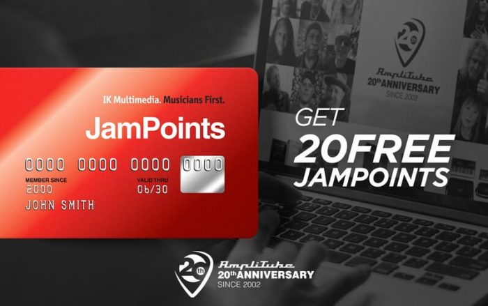 IK Multimedia 20 FREE JamPoints