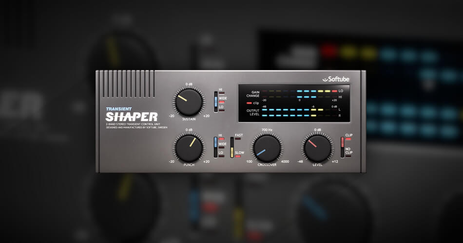 Softube Transient Shaper effect plugin on sale for $10 USD
