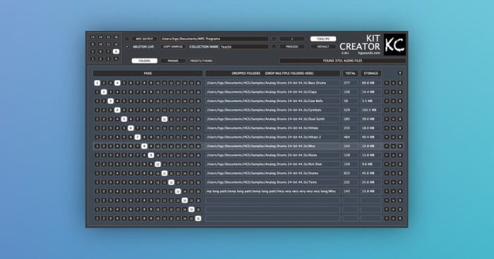 Homegrown Sounds Kit Creator