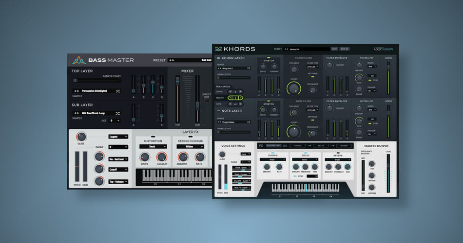 Save up to 60% on Loopmasters Bass Master and Khords plugins & expansions