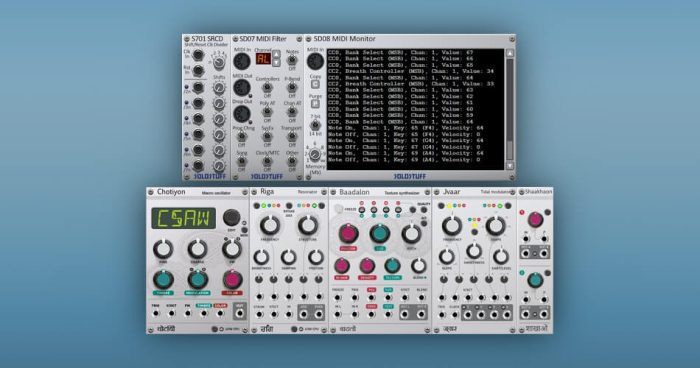 SoloStuff Mutable Instruments and MIDI modules