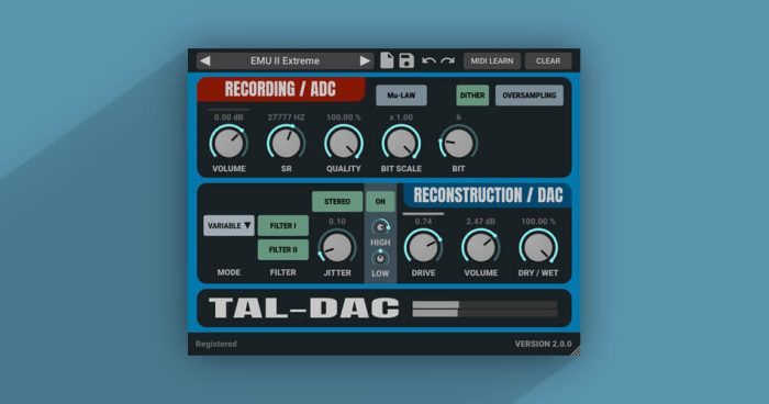 TAL Dac 2.0 update