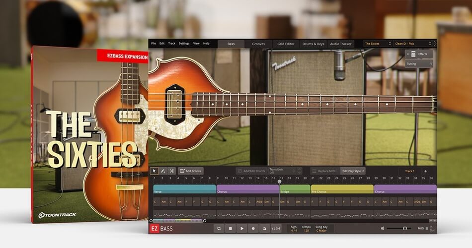 Toontrack The Sixties EZbass Expansion