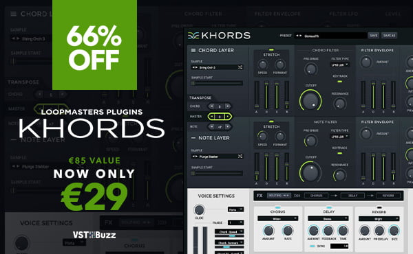 Khords virtual instrument by Loopmasters on sale for 29 EUR