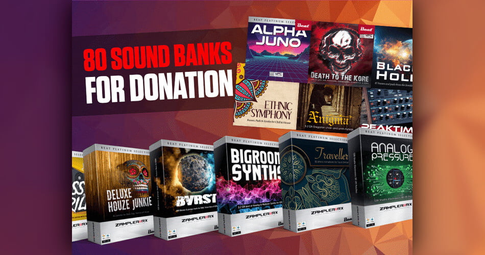 ZamplerSounds offers 80 sound banks at “pay what you like” donation