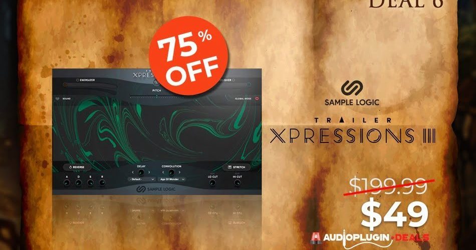 Save 75% on Trailer Xpressions 3 cinematic Kontakt library by Sample Logic