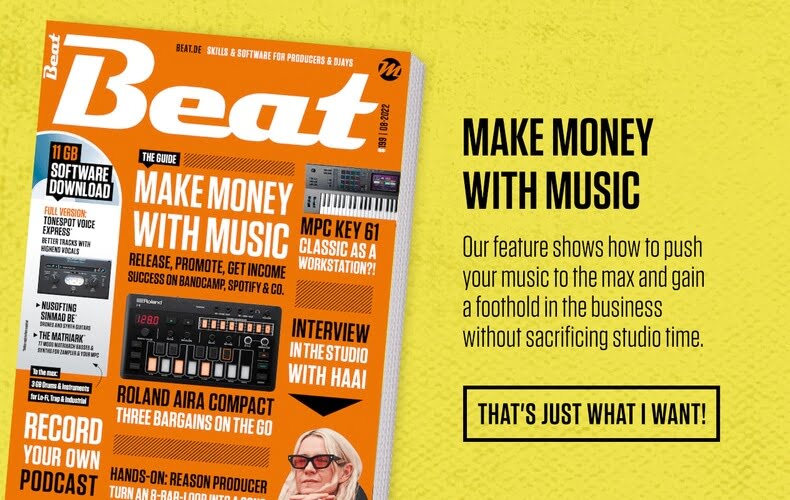 Beat 08/22: Make Money with Music + ToneSpot Voice Express for only 4.99 EUR