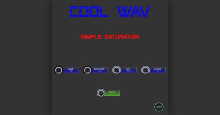 Cool WAV Simple Saturation