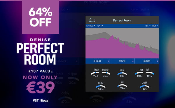 Denise Perfect Room unique reverb effect plugin on sale at 64% OFF