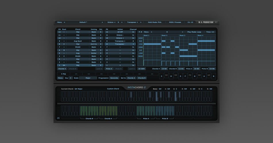 W.A. Production launches InstaChord 2 chord creator & mini-sequencer