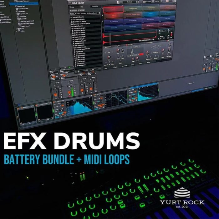 Yurt Rock EFX Drums Battery Bundle