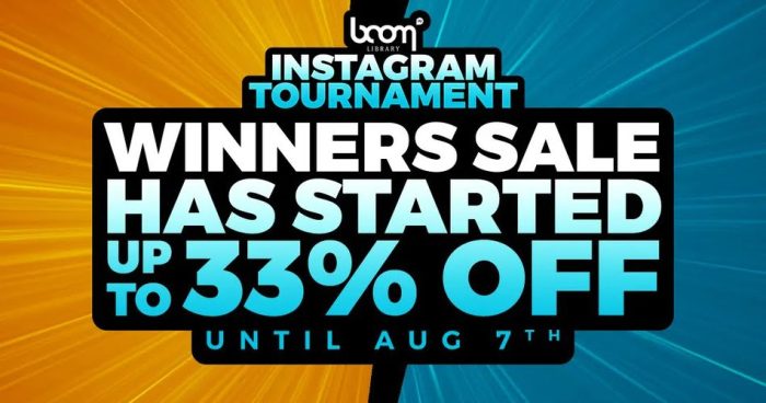 BOOM Library Instagram Tournament Sale