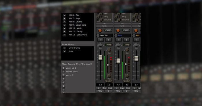 Harrison Consoles MixBux32C 8.1 Mixer Scenes