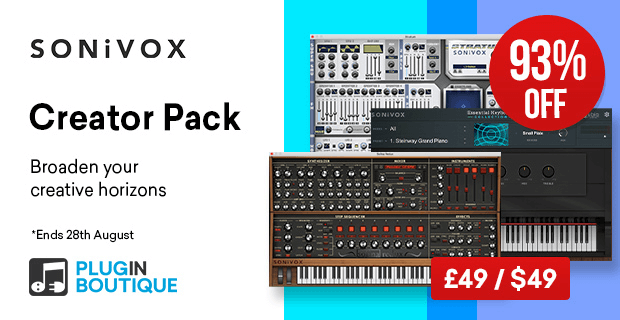 Sonivox Creator Pack: Save 93% on Essential Keyboard Collection, Stratum & Solina Redux