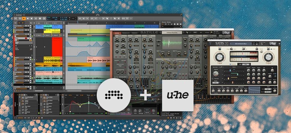 Buy Bitwig Studio and get u-he’s Bazille synth or Satin tape plugin for FREE